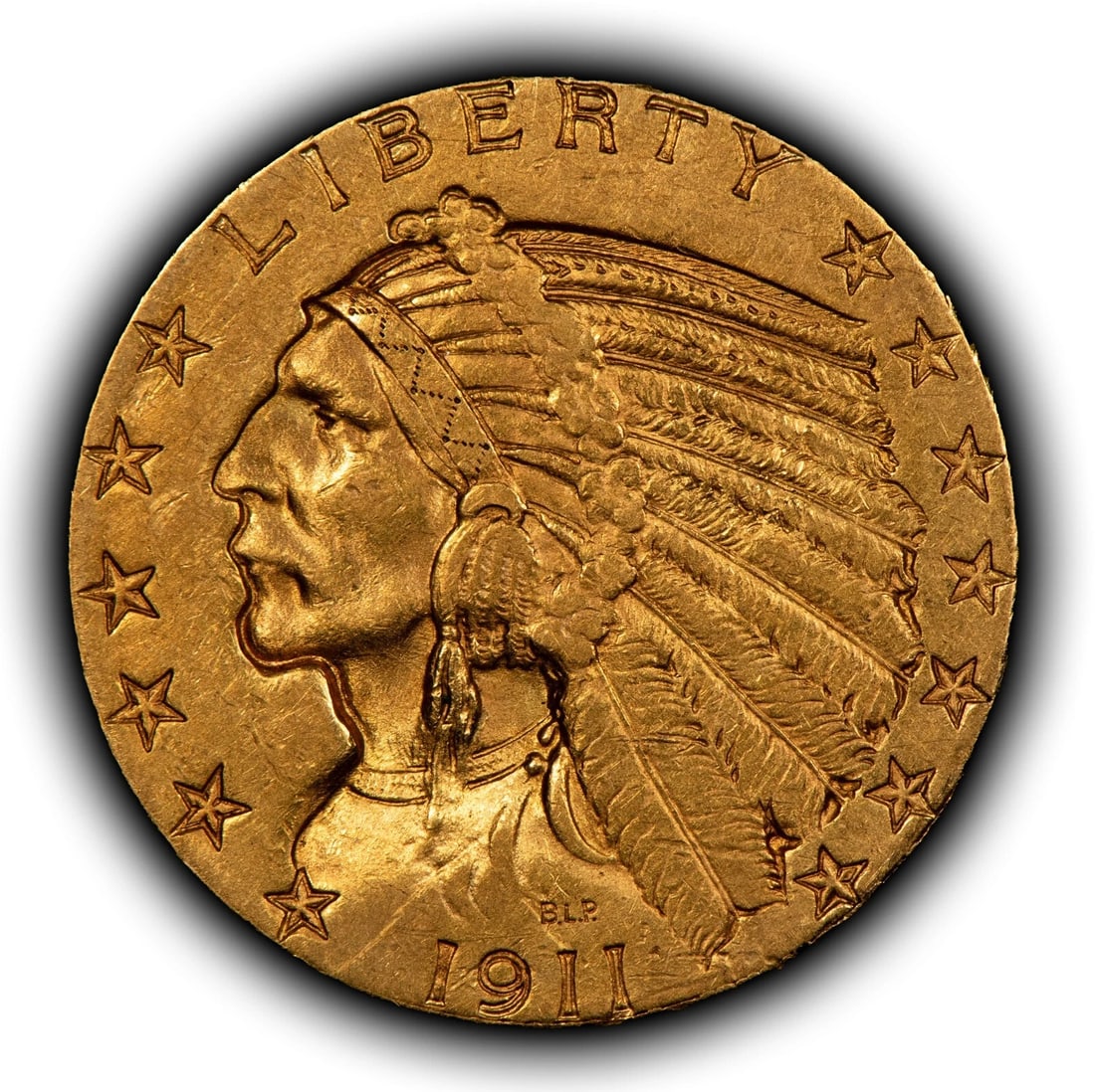 1911 G$5 INDIAN HEAD GOLD HALF EAGLE (1 of 2)
