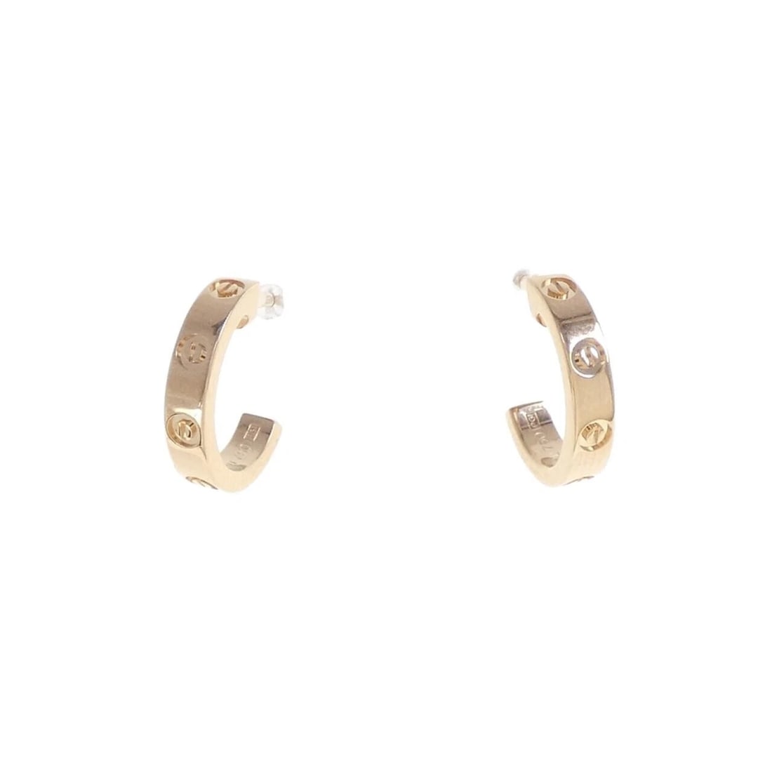 CARTIER MINI LOVE EARRINGS (1 of 2)