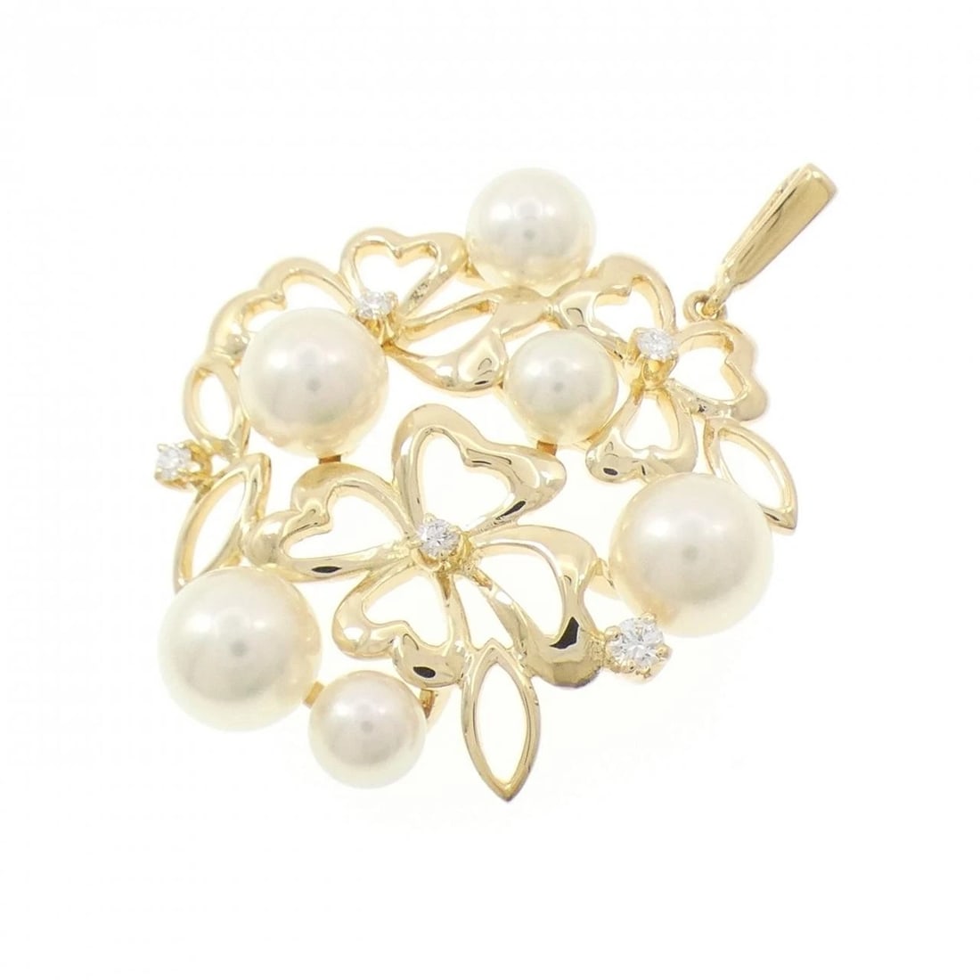 MIKIMOTO AKOYA PEARL PENDANT: MIKIMOTO Akoya Pearl Pendant Brand: MIKIMOTO Type: Pendant Brooch Material: K18 Yellow Gold Main Stone/Creation Akoya Pearl Color: Yellow Gold Size: HxW: 36.2mmx25.9mm Accessories: None