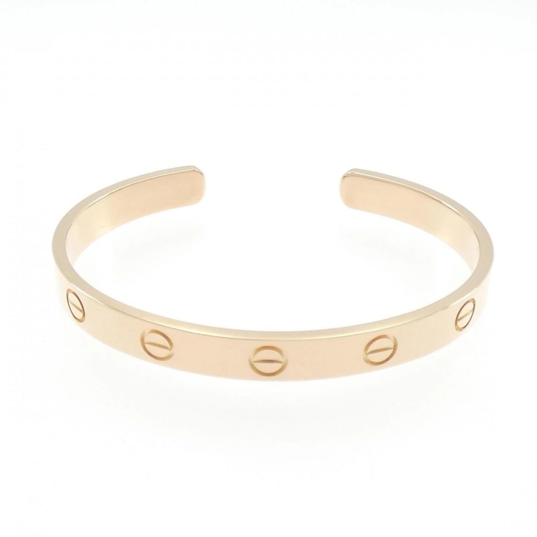 CARTIER LOVE BRACELET: Cartier Love Bracelet Brand: Cartier Type: Bracelet Material: 750 Pink Gold Color: Pink Gold Size: 15cm(16) Accessories: None Accessories Notice: When purchasing pre-owned goods, please re