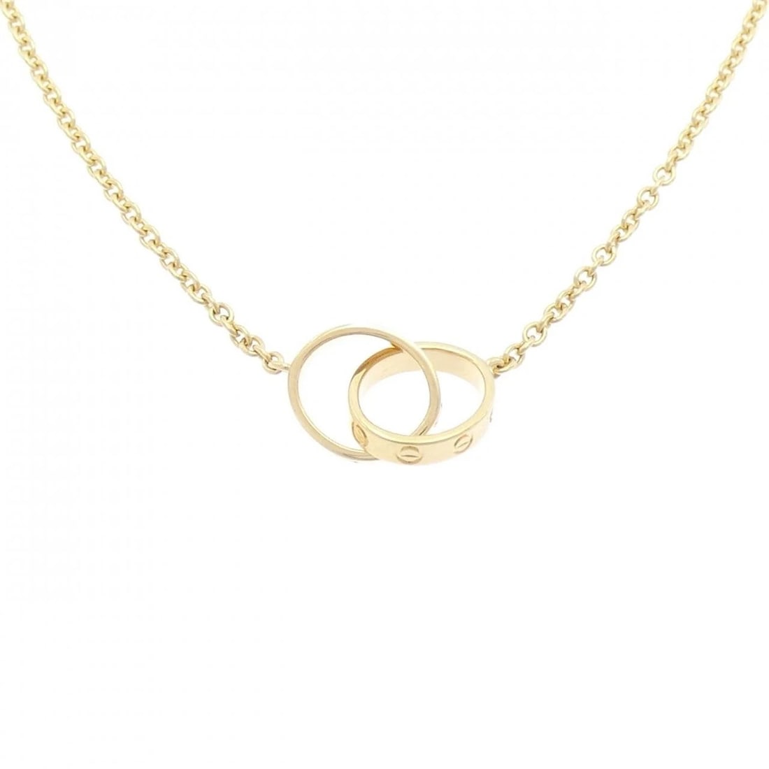 CARTIER BABY LOVE NECKLACE: Cartier Baby Love Necklace Brand: Cartier Type: Necklace Material: 750 Yellow Gold Color: Yellow Gold Size: 44cm Accessories: None Accessories Notice: When purchasing pre-owned goods, please