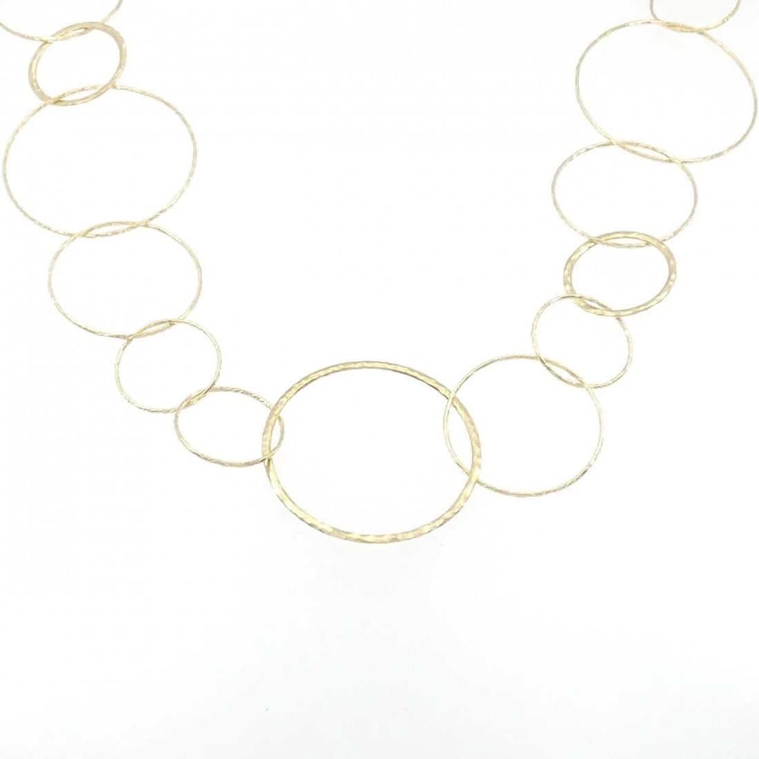 TIFFANY HAMMERED CIRCLE NECKLACE (1 of 4)