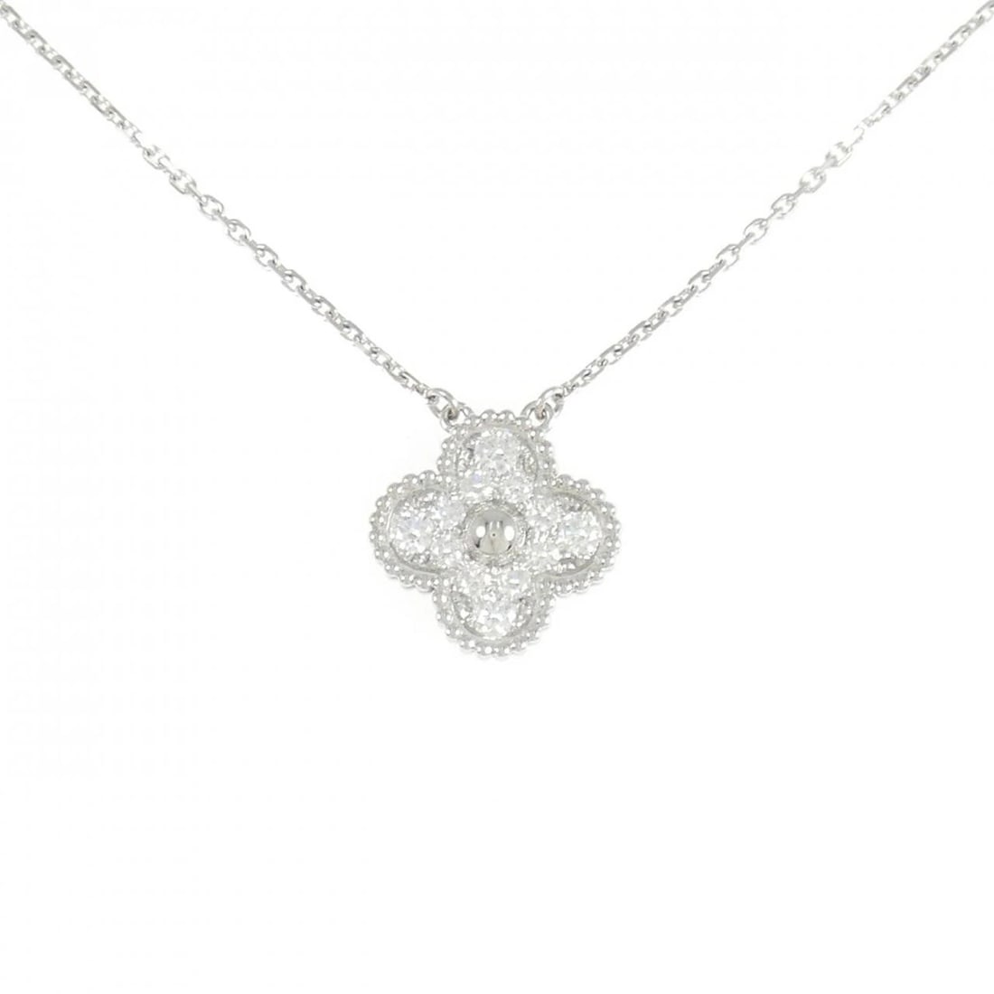 VAN CLEEF & ARPELS ALHAMBRA NECKLACE: Van Cleef & Arpels Alhambra Necklace Brand: Van Cleef & Arpels Type: Necklace Material: 750 White Gold Main Stone/Creation Natural Color: White Gold Size: 37 42cm Accessories: None Accesso