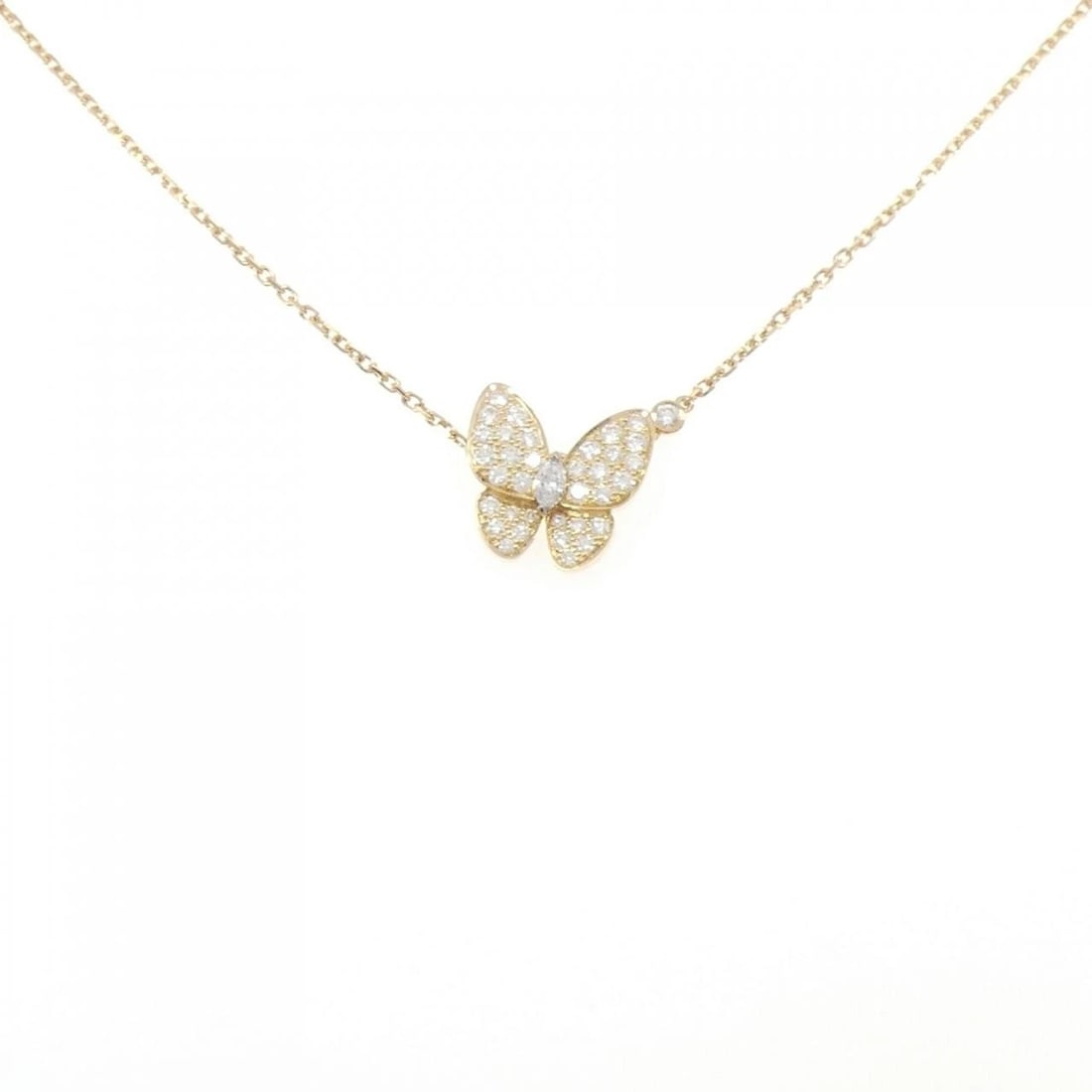 VAN CLEEF & ARPELS DE PAPILLON NECKLACE: Van Cleef & Arpels de Papillon Necklace Brand: Van Cleef & Arpels Type: Necklace Material: 750 Yellow Gold 750 White Gold Main Stone/Creation Natural Color: Yellow Gold,White Gold Size: 37 42cm A