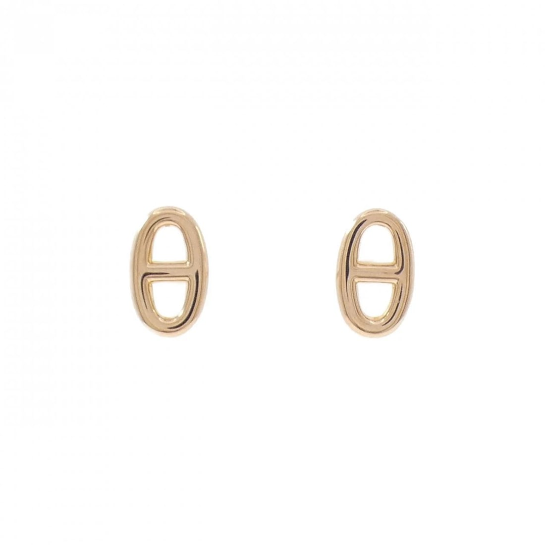 HERMES FARANDOLE EARRINGS: HERMES Farandole Earrings Brand: HERMES Type: Earrings Material: 750 Pink Gold Color: Pink Gold Size: ActualSize HxW: 9.5mmx5.7mm Accessories: None Accessories Notice: When purchasing pre-