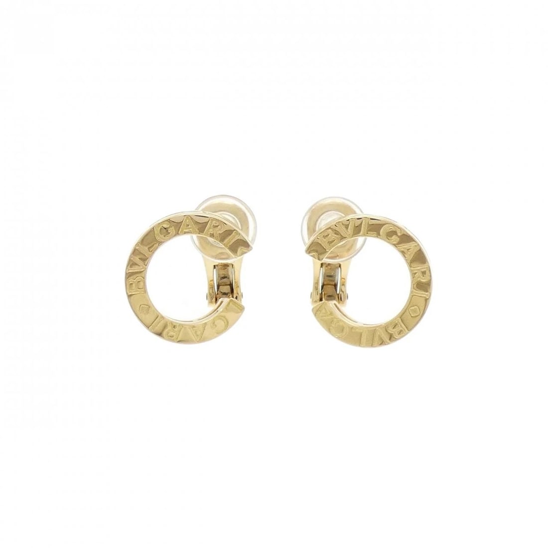 BVLGARI EARRINGS: Bvlgari Earrings Brand: BVLGARI Type: Earrings Material: 750 Yellow Gold Color: Yellow Gold Size: ActualSize HxW: 17.3mmx16.3mm Accessories: None Accessories Notice: When purchasing pre-ow