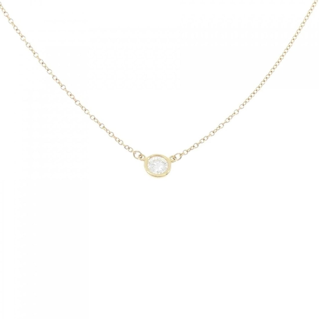 TIFFANY & CO. BY THE YARD NECKLACE: Tiffany & Co. By the Yard Necklace Brand: Tiffany Type: Necklace Material: 750 Yellow Gold Main Stone/Creation Natural Color: Yellow Gold Size: 42cm Accessories: None Accessories Notice: When