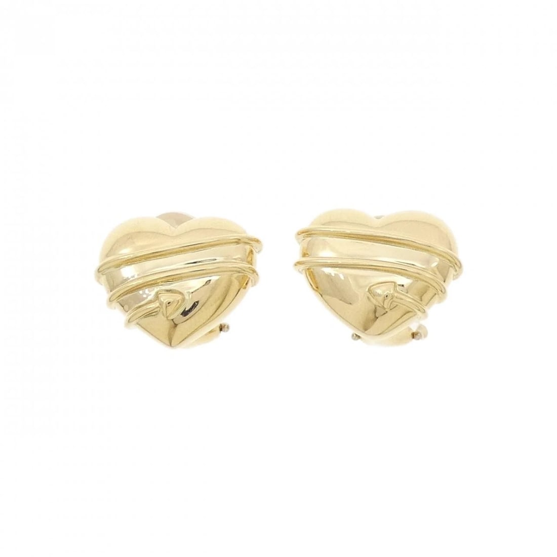 TIFFANY & CO. 750YG EARRINGS: Tiffany & Co. 750YG Earrings Brand: Tiffany Type: Earrings Material: 750 Yellow Gold Color: Yellow Gold Size: ActualSize HxW: 12.8mmx16.0mm Accessories: None Accessories Notice: When