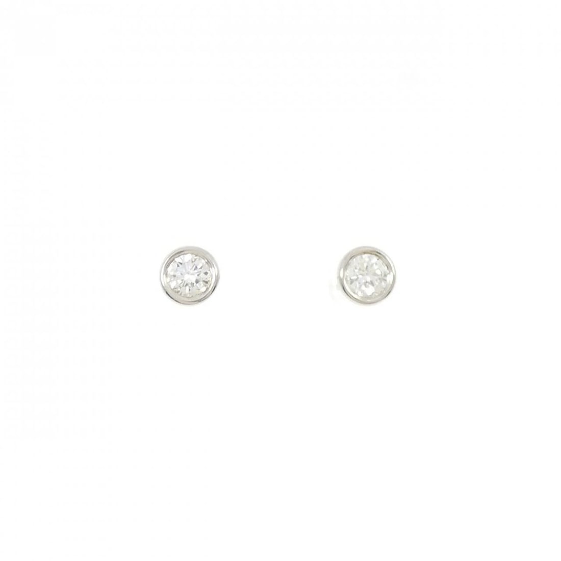 TIFFANY & CO. BY THE YARD EARRINGS: Tiffany & Co. By the Yard Earrings Brand: Tiffany Type: Earrings Material: Platinum 950 Main Stone/Creation Natural Color: Platinum Size: ActualSize Diameter: 5.7mm Accessories: None