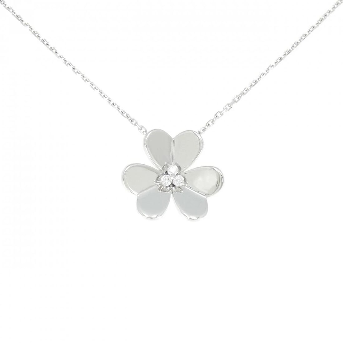 VAN CLEEF & ARPELS FRIVOLE LARGE NECKLACE: Van Cleef & Arpels Frivole Large Necklace Brand: Van Cleef & Arpels Type: Necklace Material: 750 White Gold Main Stone/Creation Natural Color: White Gold Size: 37 41cm Accessories: None