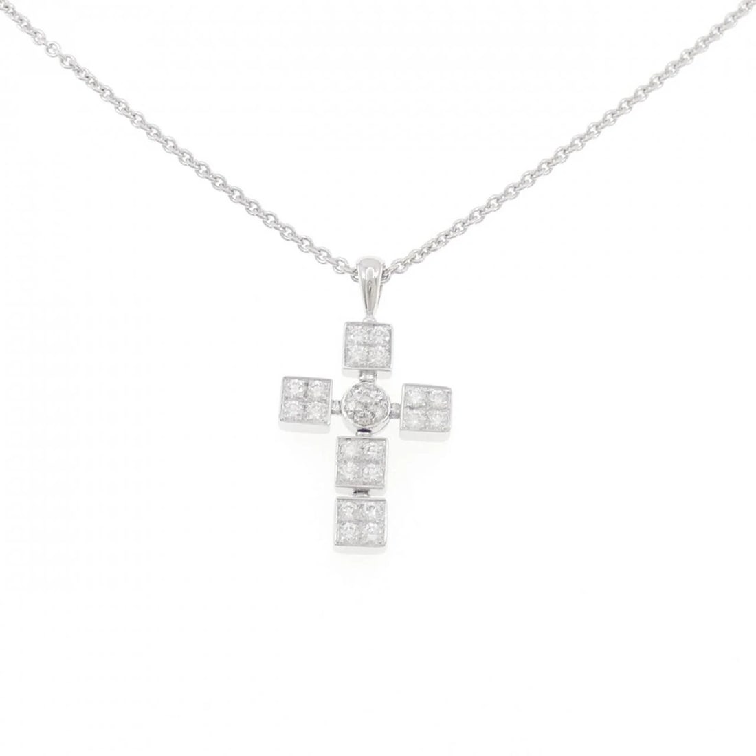 BVLGARI LUCIA NECKLACE: Bvlgari Lucia Necklace Brand: BVLGARI Type: Necklace Material: 750 White Gold Main Stone/Creation Natural Color: White Gold Size: 37-43cm Accessories: None Accessories Notice: When purchasing