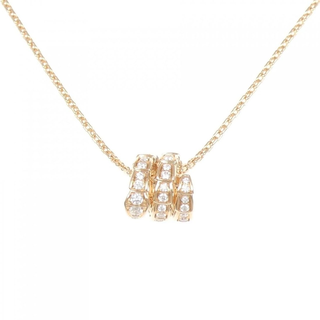 BVLGARI SERPENTI VIPER NECKLACE: BVLGARI Serpenti Viper Necklace Brand: BVLGARI Type: Necklace Material: 750 Pink Gold Main Stone/Creation Natural Color: Pink Gold Size: 41/43cm Accessories: None Accessories Notice: When