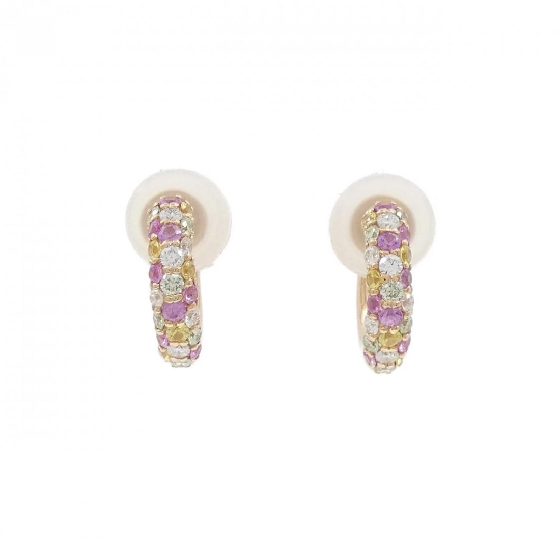 PONTE VECCHIO SAPPHIRE EARRINGS: Ponte Vecchio Sapphire Earrings Brand: Ponte Vecchio Type: Earrings Material: K18 Pink Gold Main Stone/Creation Sapphire 0.38CT Color: Pink Gold Size: HxW: 12.7mmx3.3mm Accessories: None