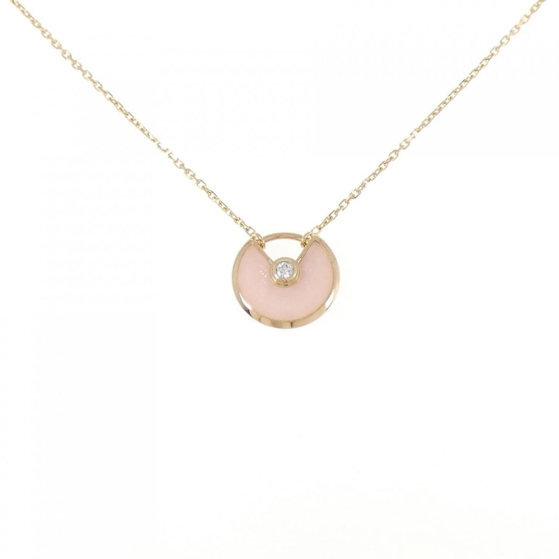 CARTIER AMULET EXTRA SMALL NECKLACE: Cartier Amulet Extra Small Necklace Brand: Cartier Type: Necklace Material: 750 Pink Gold Main Stone/Creation Opal Color: Pink Gold Size: 38 42cm Accessories: None Accessories Notice: When