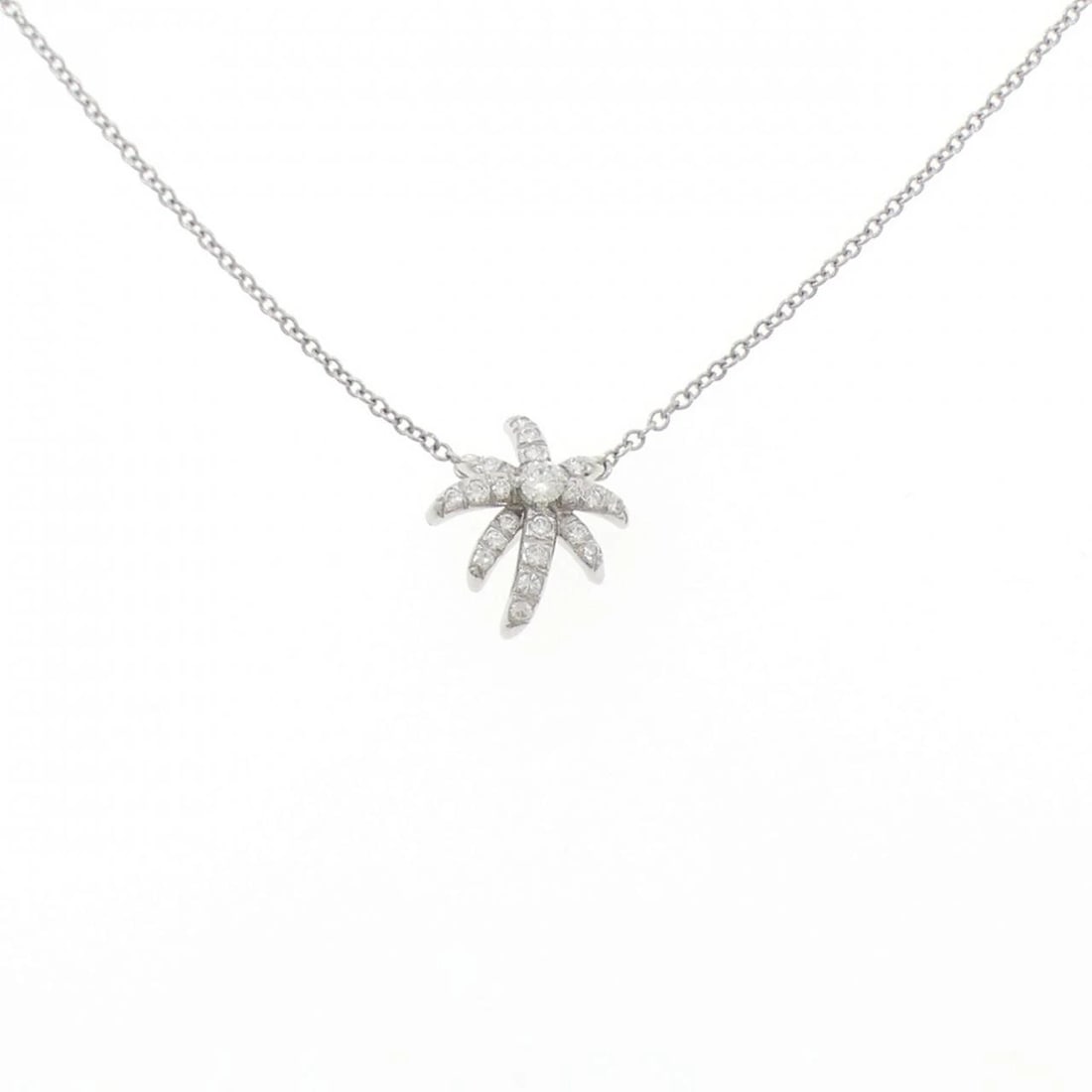 TIFFANY FIREWORKS NECKLACE: Tiffany Fireworks Necklace Brand: Tiffany Type: Necklace Material: Platinum 950 Main Stone/Creation Natural Color: Platinum Size: 41cm Accessories: None Accessories Notice: When purchasing