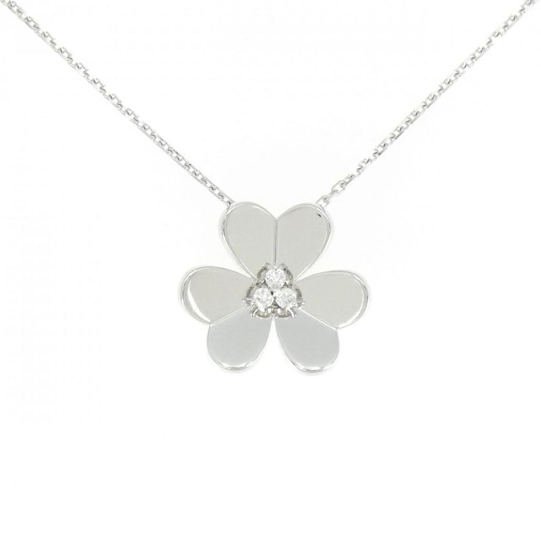 VAN CLEEF & ARPELS FRIVOLE LARGE NECKLACE: Van Cleef & Arpels Frivole Large Necklace Brand: Van Cleef & Arpels Type: Necklace Material: 750 White Gold Main Stone/Creation Natural Color: White Gold Size: 37 41cm Accessories: None