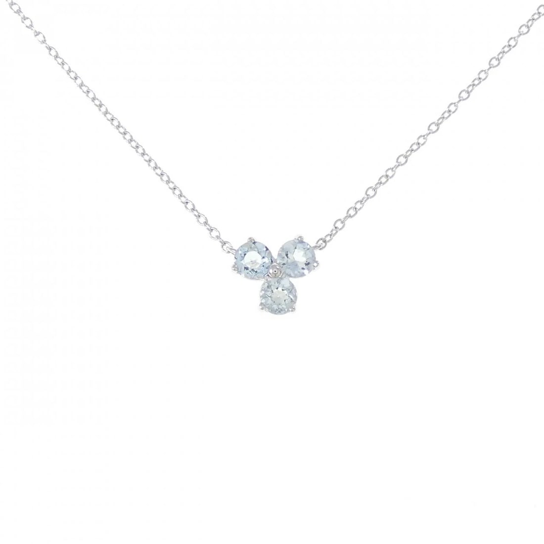 TIFFANY & CO. ARIA NECKLACE: Tiffany & Co. Aria Necklace Brand: Tiffany Type: Necklace Material: 750 White Gold Main Stone/Creation Aquamarine Color: White Gold Size: 42cm Accessories: None Accessories Notice: When