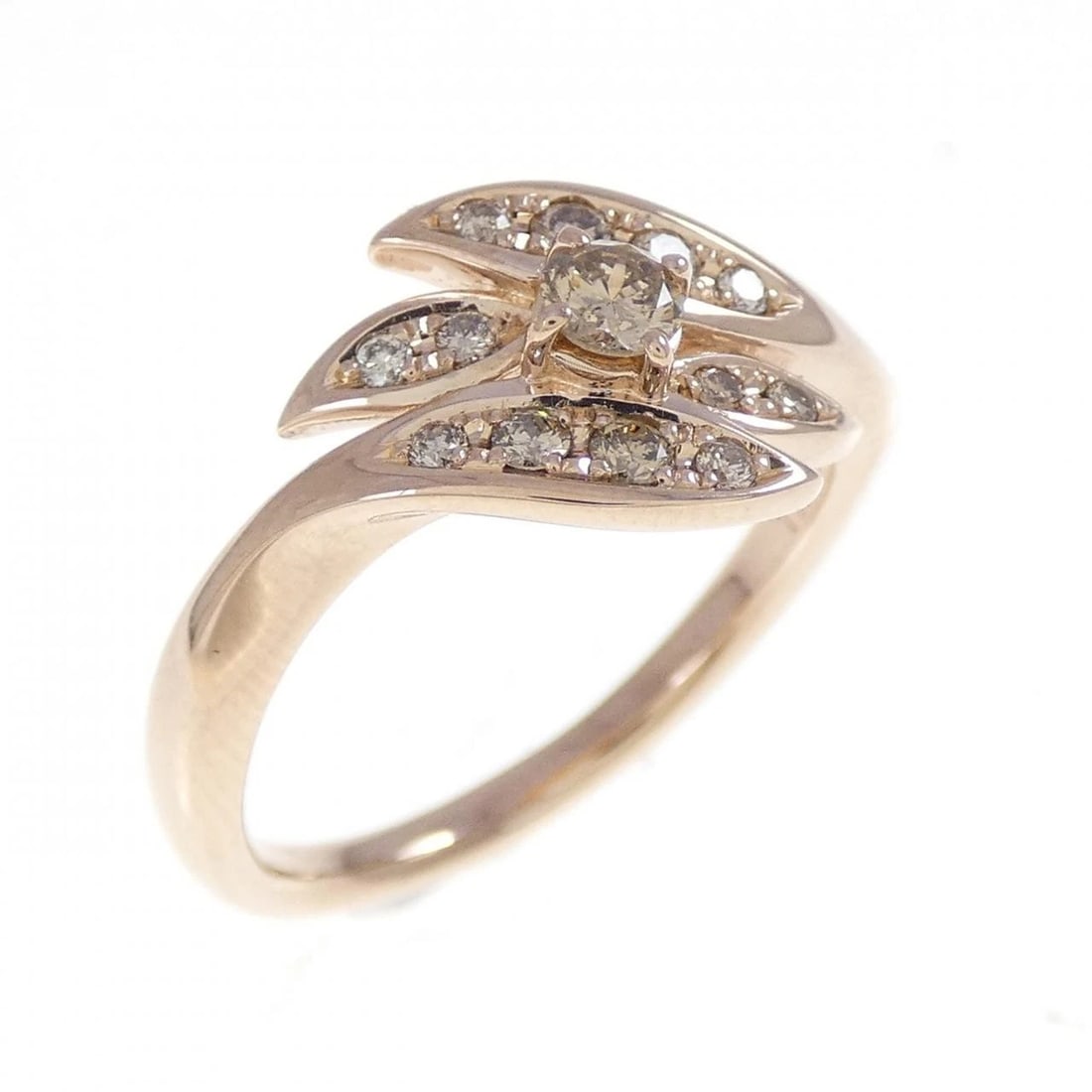 TASAKI DIAMOND RING: TASAKI Diamond Ring Brand: TASAKI Type: Ring Material: 750 Pink Gold Main Stone/Creation Natural Color: Pink Gold Size: 6.5-7 (US size) Accessories: None Accessories Notice: When purchasing
