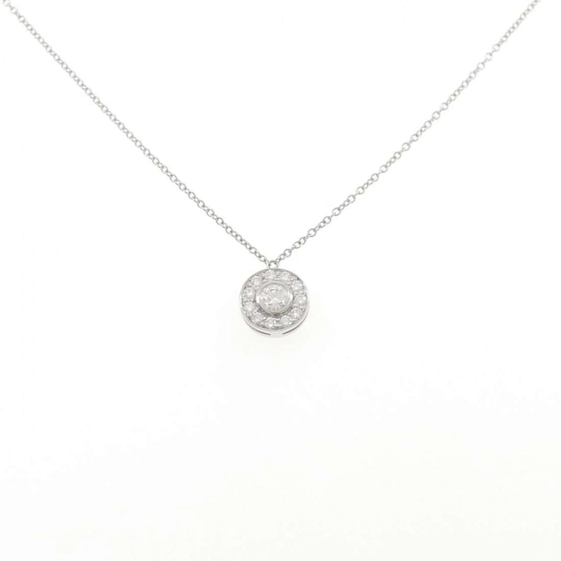 TIFFANY & CO. CIRCLET MINI NECKLACE: Tiffany & Co. circlet mini Necklace Brand: Tiffany Type: Necklace Material: Platinum 950 Main Stone/Creation Natural Color: Platinum Size: 40cm Accessories: None Accessories Notice: When
