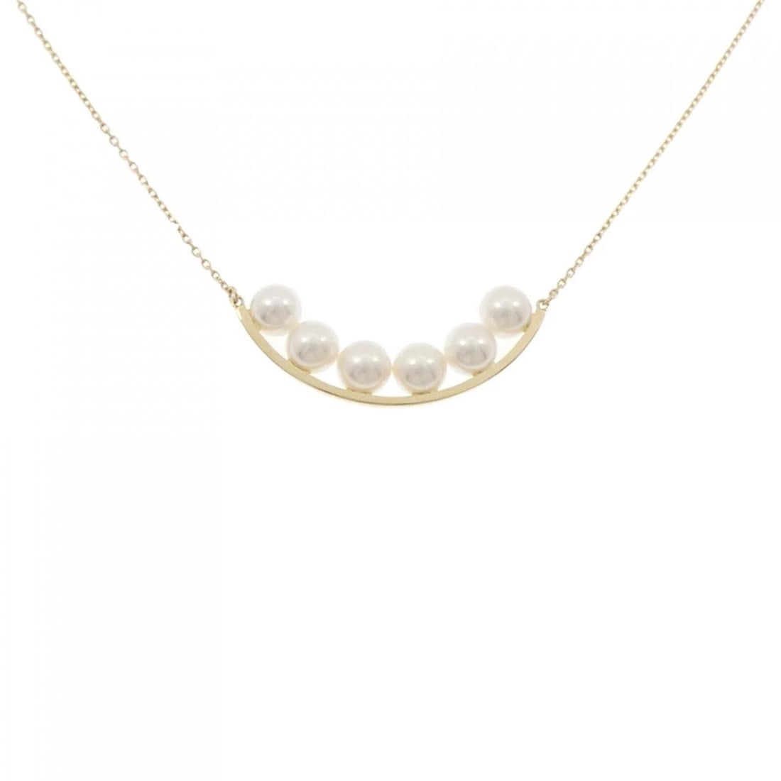 TASAKI BALANCE PLUS NECKLACE: TASAKI Balance plus Necklace Brand: TASAKI Type: Necklace Material: 750 Yellow Gold Main Stone/Creation Yellow Gold Color: Akoya Pearl Size: 76cm Accessories: None Accessories Notice: When