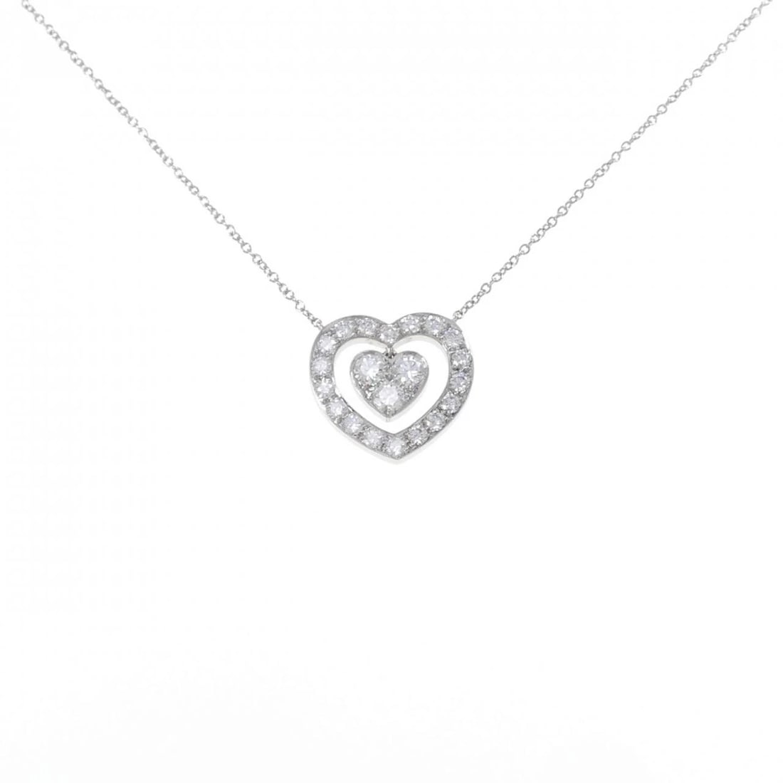 TIFFANY DIAMOND NECKLACE: Tiffany Diamond Necklace Brand: Tiffany Type: Necklace Material: Platinum 950 Main Stone/Creation Natural Color: Platinum Size: 40cm Accessories: None Accessories Notice: When purchasing