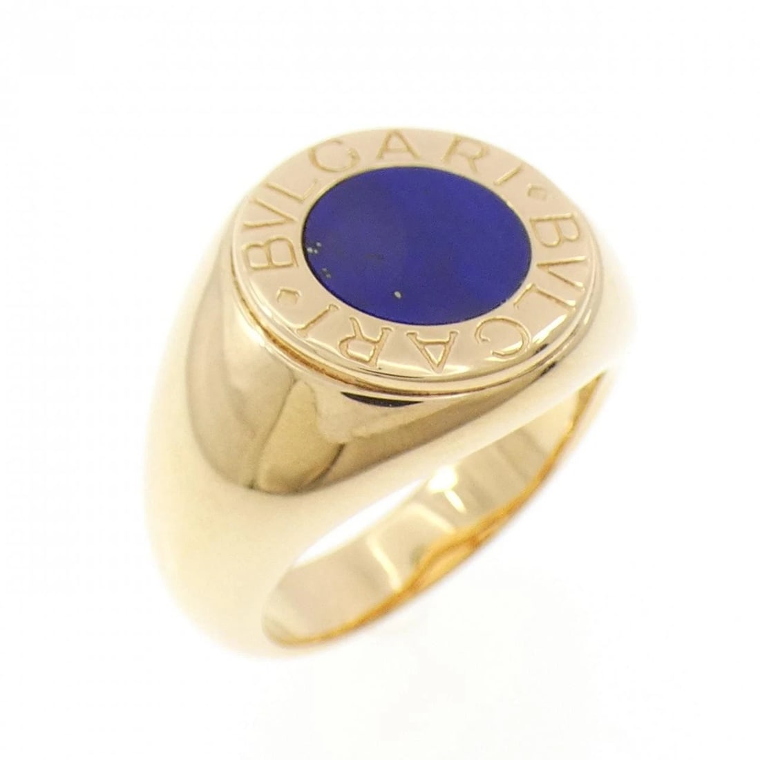 BVLGARI RING: Bvlgari Ring Brand: BVLGARI Type: Ring Material: 750 Yellow Gold Main Stone/Creation Lapis Lazuli Color: Yellow Gold Size: 6.5 (US size) Accessories: None Accessories Notice: When purchasing