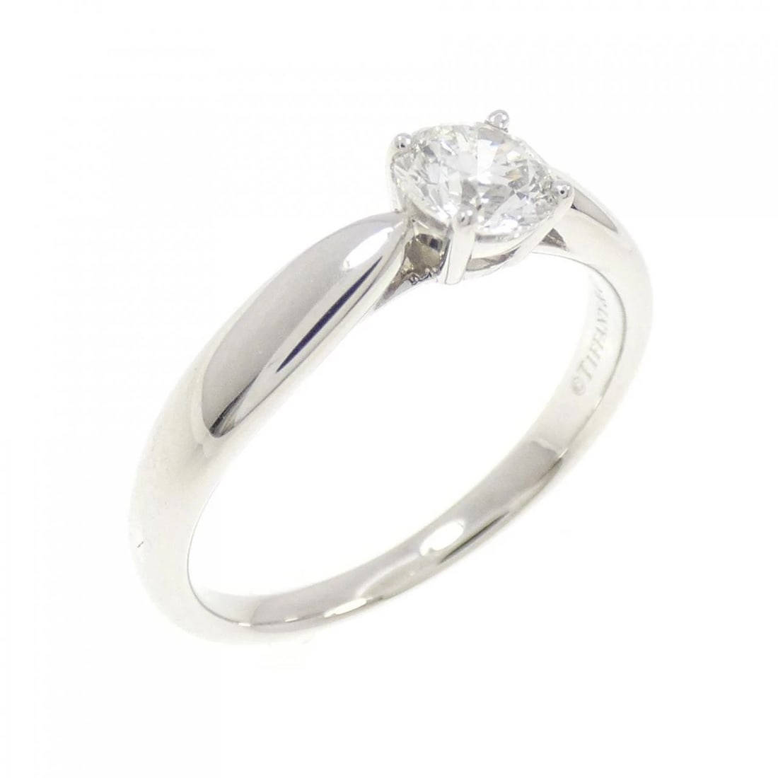 TIFFANY & CO. HARMONY RING: Tiffany & Co. Harmony Ring Brand: Tiffany Type: Ring Material: Platinum 950 Main Stone/Creation Natural Color: Platinum Size: 4.5-5 (US size) Accessories: None Accessories Notice: When