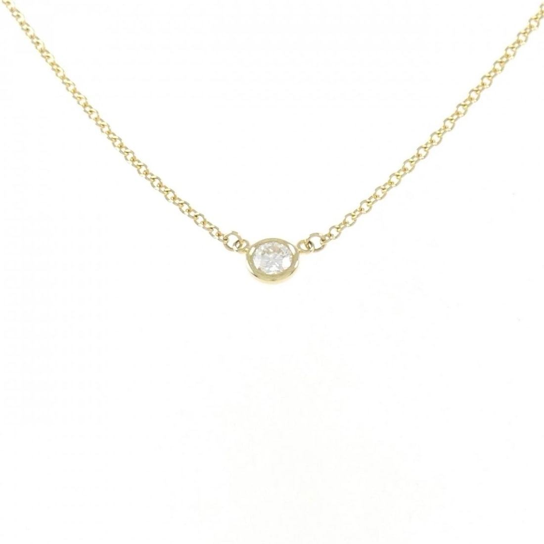 TIFFANY & CO. BY THE YARD NECKLACE: Tiffany & Co. By the Yard Necklace Brand: Tiffany Type: Necklace Material: 750 Yellow Gold Main Stone/Creation Natural Color: Yellow Gold Size: 36cm Accessories: None Accessories Notice: When