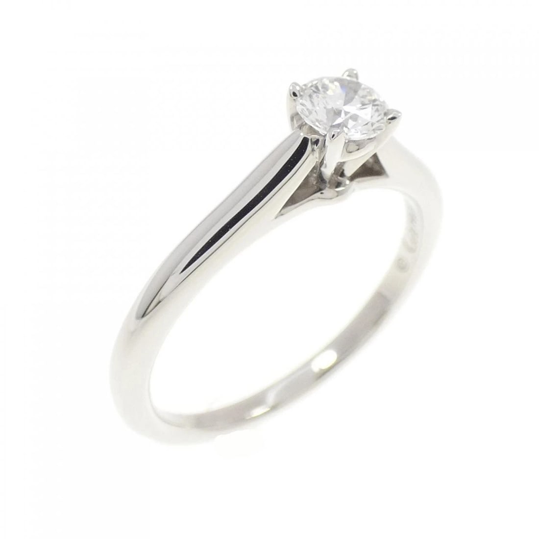 CARTIER SOLITAIL RING: Cartier Solitail Ring Brand: Cartier Type: Ring Material: Platinum 950 Main Stone/Creation Natural Color: Platinum Size: 5 (US size) (49) Accessories: None Accessories Notice: When purchasing