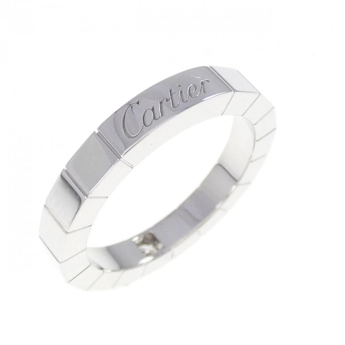CARTIER LANIERE 1P RING: Cartier Laniere 1P Ring Brand: Cartier Type: Ring Material: 750 White Gold Main Stone/Creation Natural Color: White Gold Size: 4.5-5 (US size) (48) Accessories: None Accessories Notice: When