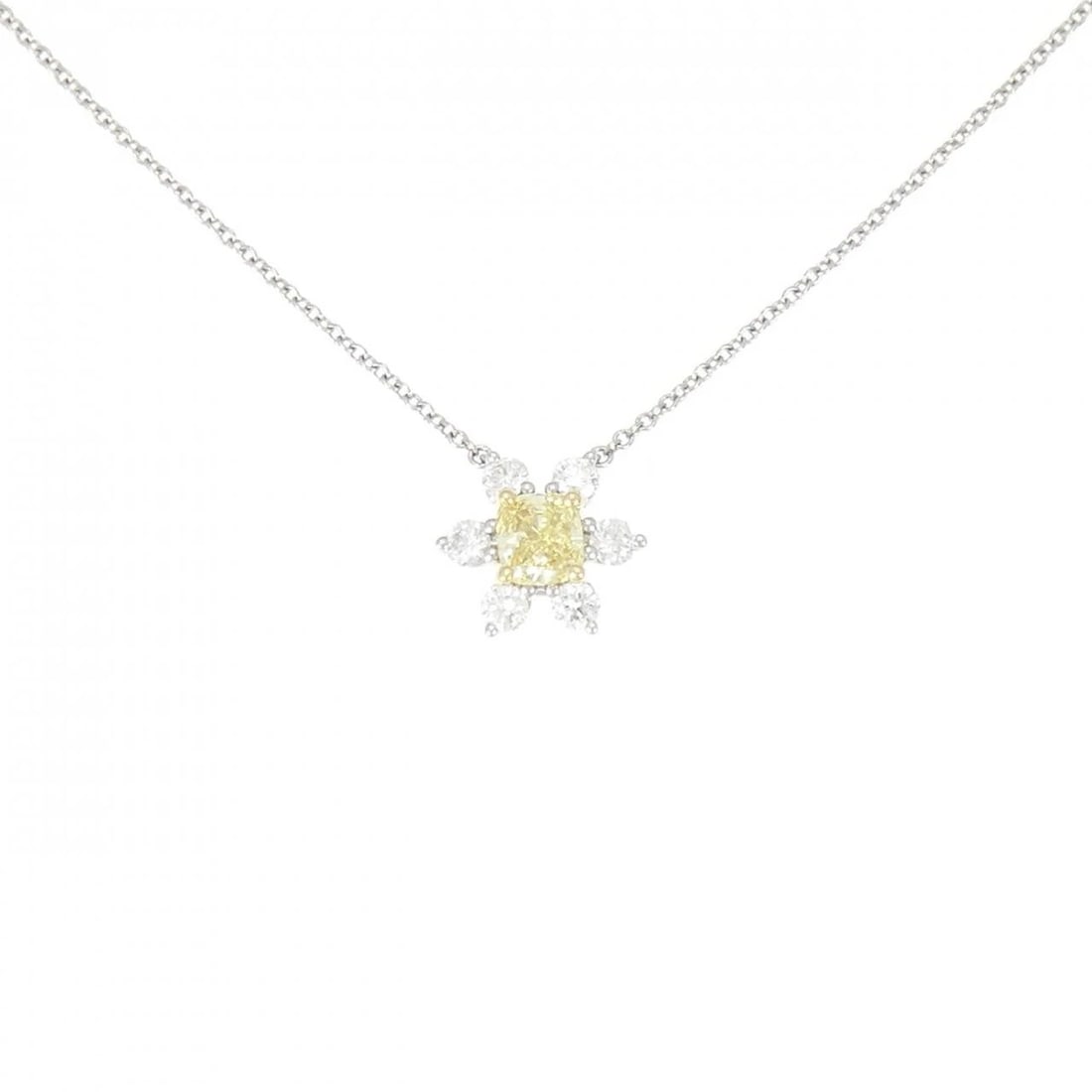 TIFFANY & CO. BUTTERCUP NECKLACE: Tiffany & Co. Buttercup Necklace Brand: Tiffany Type: Necklace Material: Platinum 750 Yellow Gold Main Stone/Creation Natural Color: Platinum, Yellow Gold Size: 40cm Accessories: None