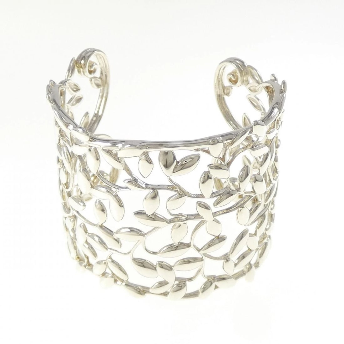 TIFFANY OLIVE LEAF CUFF NARROW BANGLE (1 of 2)