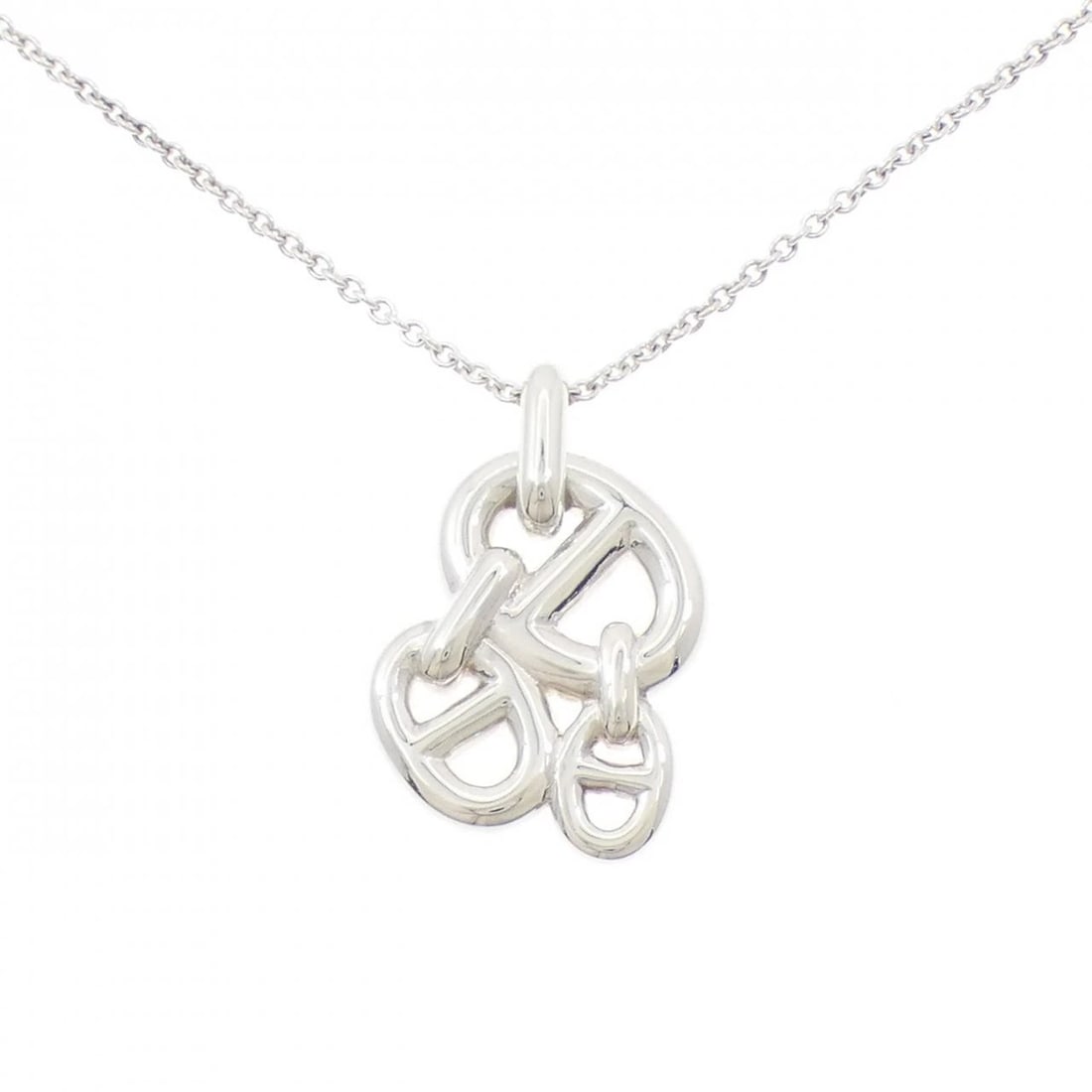 HERMES 925 NECKLACE: HERMES 925 Necklace Brand: HERMES Type: Necklace Material: 925 Silver Color: Silver Size: 39/41cm Accessories: None Accessories Notice: When purchasing pre-owned goods, please refer to the