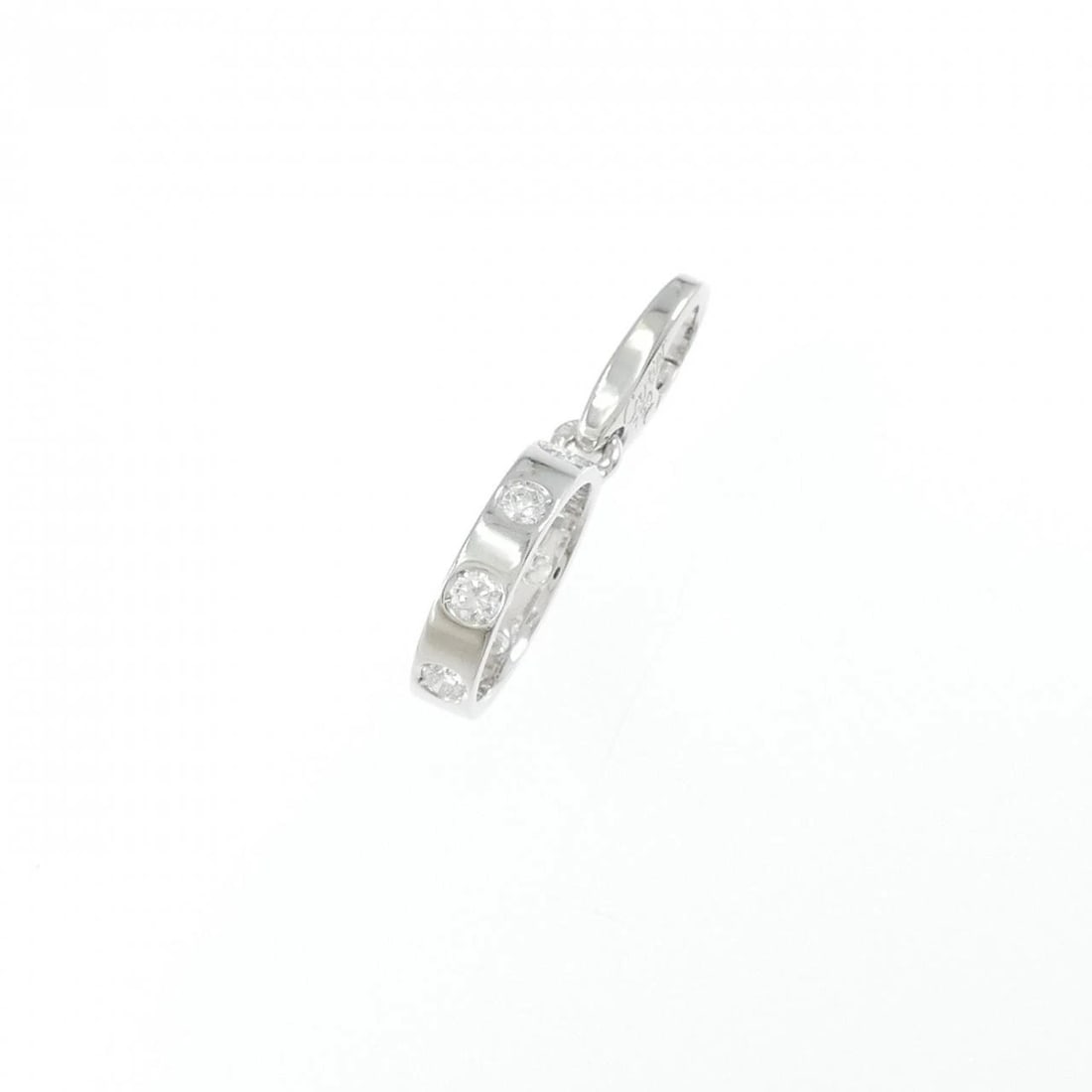 CARTIER LOVE CHARM: Cartier Love Charm Brand: Cartier Type: Pendant Brooch Material: 750 White Gold Main Stone/Creation Natural Color: White Gold Size: HxW: 25.8mmx2.8mm Accessories: None Accessories Notice:
