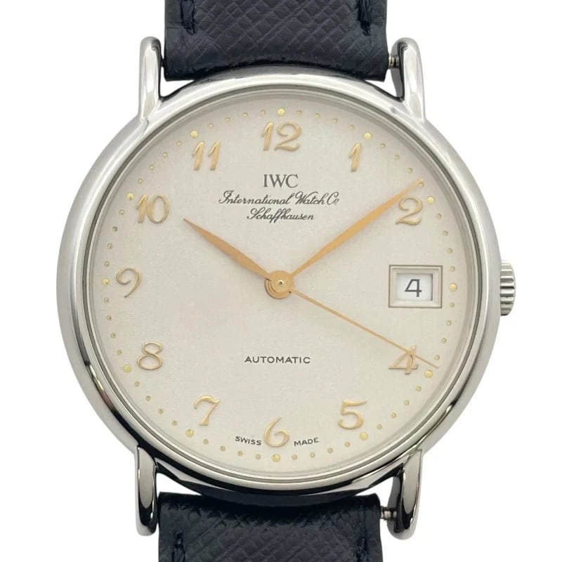 IWC PORTOFINO SILVER WATCH: IWC Portofino Silver Brand: IWC Type: Wrist watch Material: SS Color: Dial Silver Size: [ Case size ] 34mm / Case shape: Round face / Case thickness: 8.4mm [ Arm circumference size ] 19cm Accesso