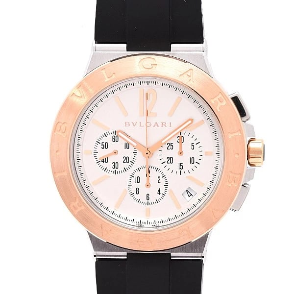 BVLGARI DIAGONO VELOCISSIMO CHRONOGRAPH SS×PG WATCH (1 of 4)