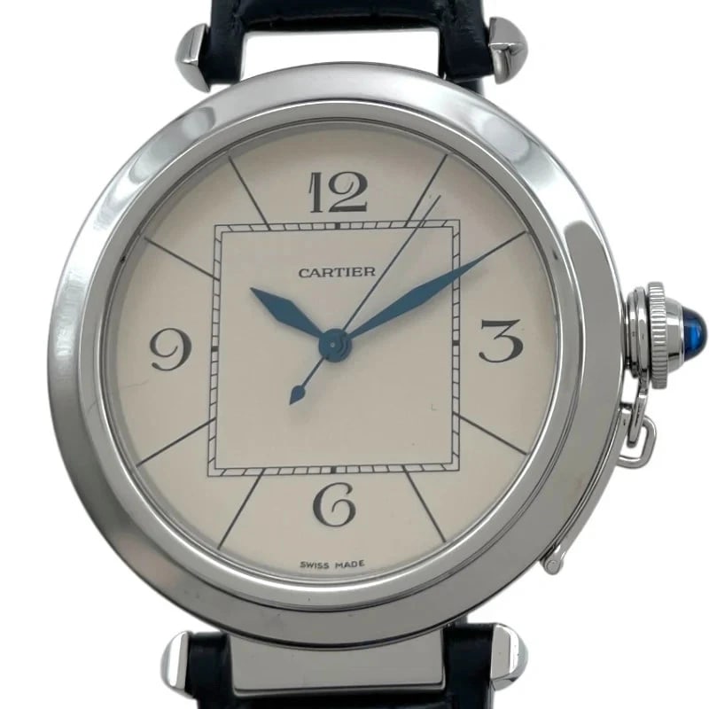 CARTIER PASHA IVORY WATCH: Cartier Pasha Ivory Brand: CARTIER Type: Wrist watch Material: SS Color: Dial Ivory Size: [ Case size ] 42mm / Case shape: Round face / Case thickness: 10mm Accessories: None Accessories N