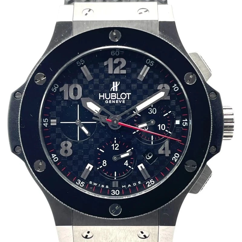 HUBLOT BIG BANG STEEL CERAMIC BLACK SS/CERAMIC WATCH (1 of 5)