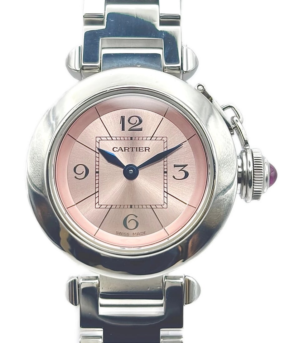 CARTIER MISS PASHA PINK DIAL WATCH (1 of 5)