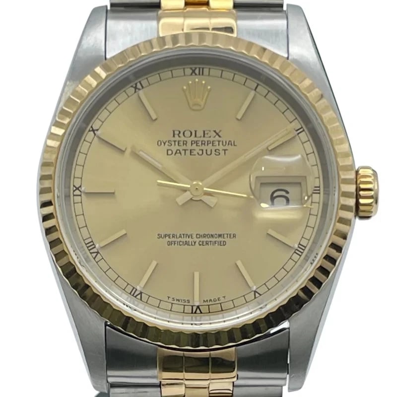 ROLEX DATEJUST GOLD K18/SS WATCH (1 of 7)