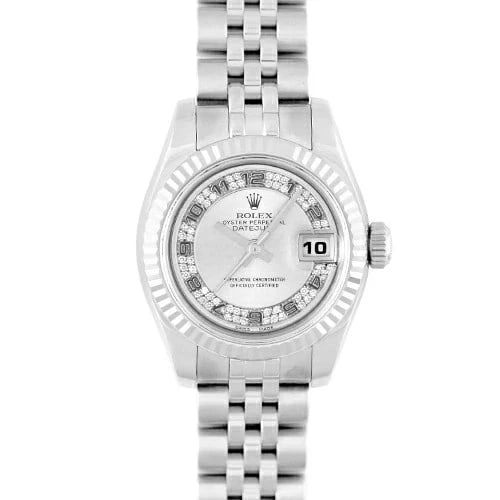 ROLEX DATEJUST WATCH: ROLEX Datejust Brand: Rolex Type: Wrist watch Material: WG×SS Color: Dial Grey Arabian Size: [ Case size ] 26mm Accessories: None Accessories Notice: When purchasing pre-owned goods, pleas