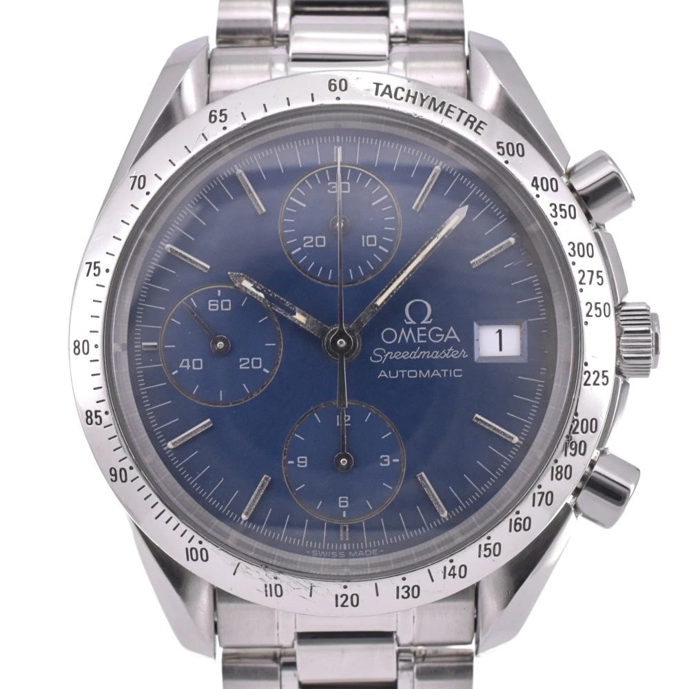 OMEGA SPEEDMASTER CHRONOGRAPH BLUE DIAL WATCH (1 of 7)