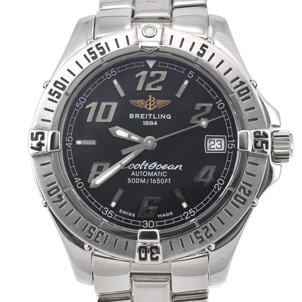 BREITLING COLT OCEAN BLACK DIAL WATCH (1 of 5)