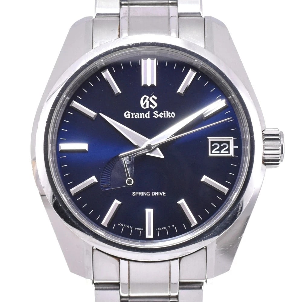 SEIKO GRAND SEIKO MASTER SHOP WATCH: SEIKO Grand Seiko Master Shop Watch Brand: SEIKO Type: Wristwatch Material: Band Material Stainless Steel, Case Material Stainless Steel Color: Dial Color Midnight blue Case Color Silver Band Color