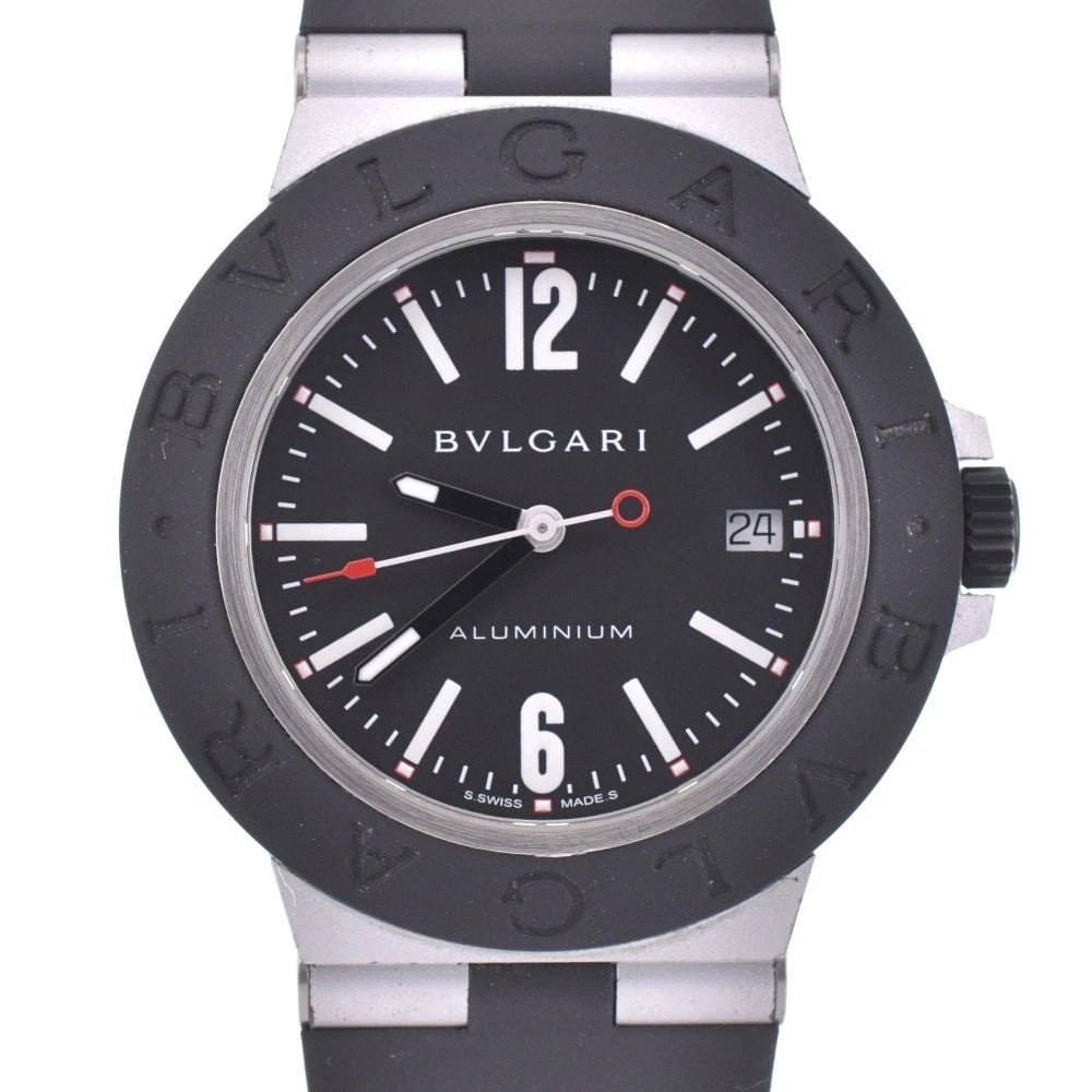 BVLGARI ALUMINUM BLACK DIAL WATCH (1 of 6)