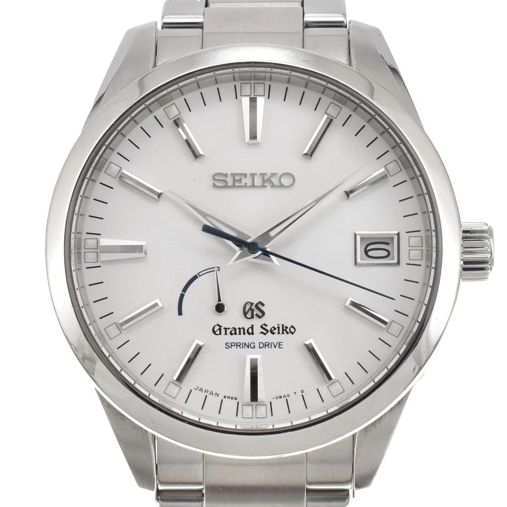 SEIKO GRAND HERITAGE COLLECTION SPRING DRIVE WATCH: SEIKO Grand Heritage Collection Spring drive Watch Brand: SEIKO Type: Wristwatch Material: Band Material Stainless Steel, Case Material Stainless Steel Color: Dial Color Silver Band Color Silver Ca