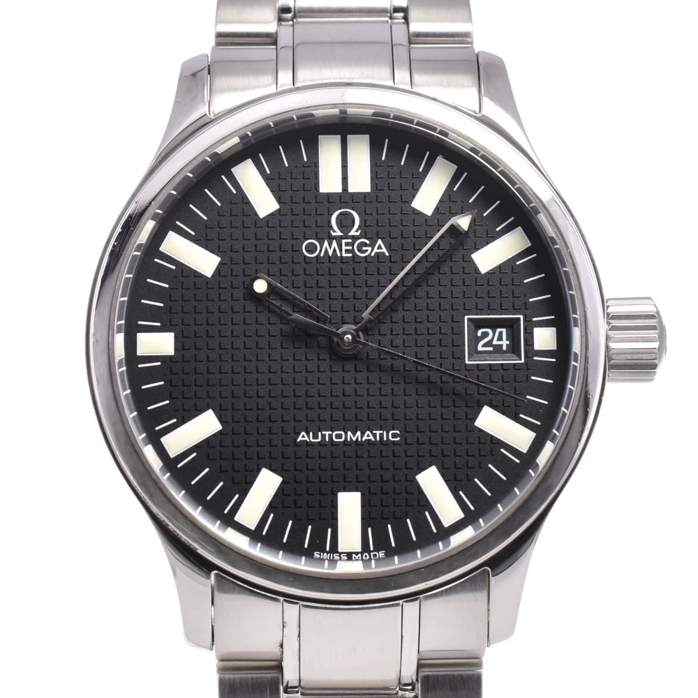 OMEGA CLASSIC BLACK DIAL WATCH (1 of 7)