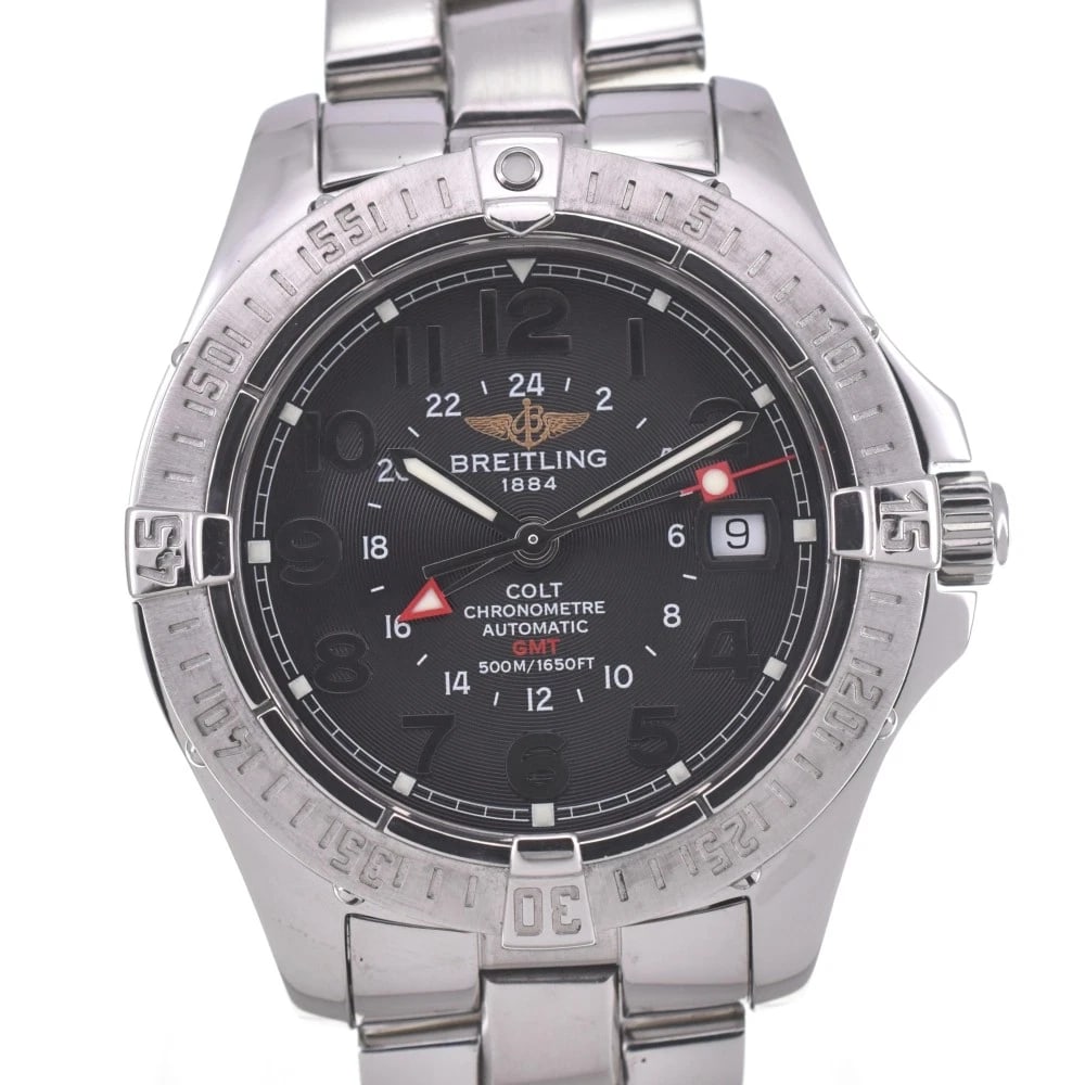 BREITLING DATE BLACK DIAL WATCH (1 of 4)