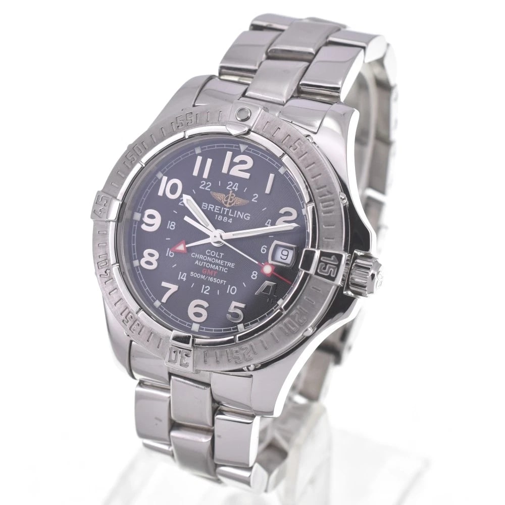 BREITLING DATE BLACK DIAL WATCH - 2