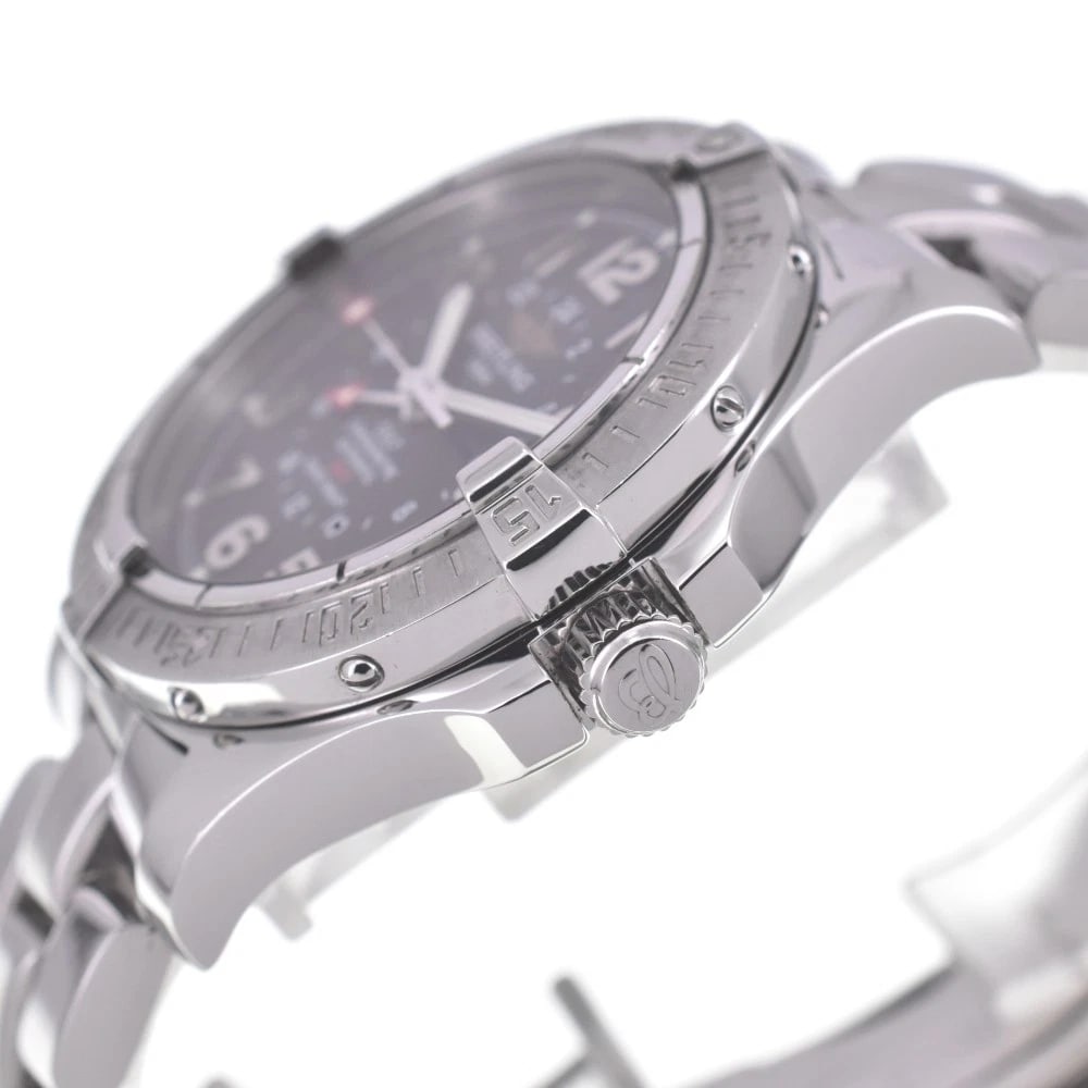 BREITLING DATE BLACK DIAL WATCH - 3